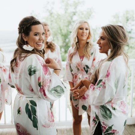 Bridesmaid Floral Robe