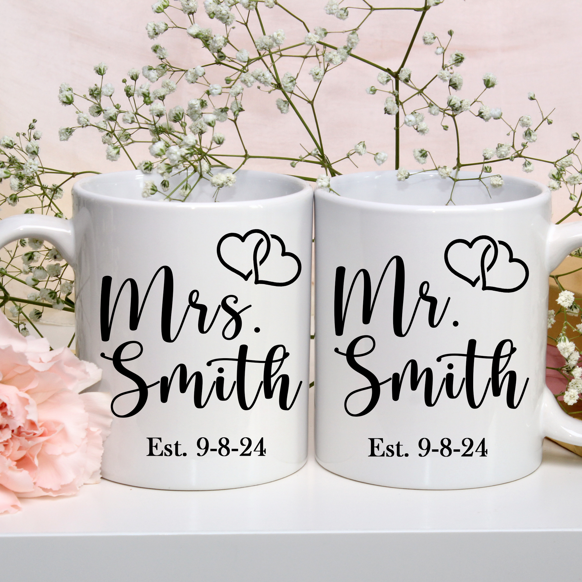Mr & Mrs Hearts Coffee