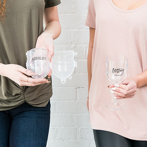 Detachable Stem On The Go Wine Glass- Personalized Gift for Bridesmaids,  Maid of Honor