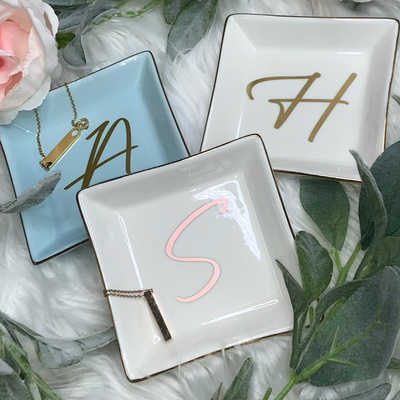 Personalized Initial Ring Dish