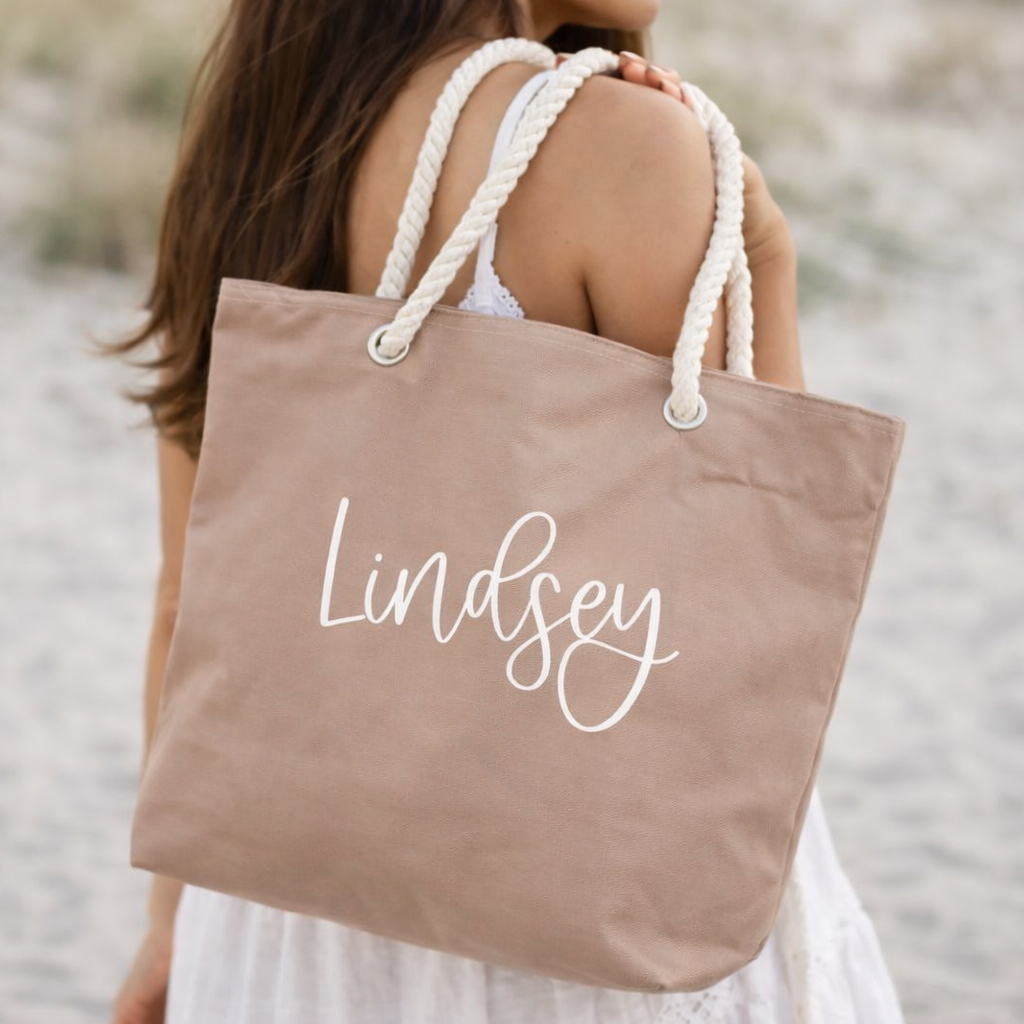 Perfect Beach Wedding Tote Bags for Bridesmaids