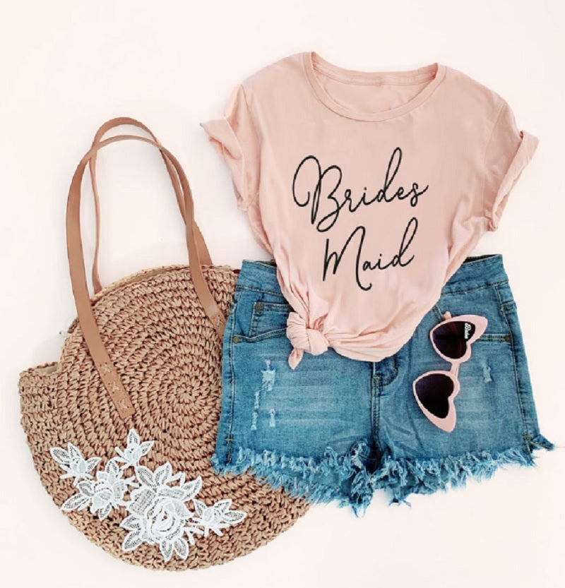 Cute shop bridesmaid shirts