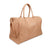 Embroidered Faux Leather Weekender Travel Bag