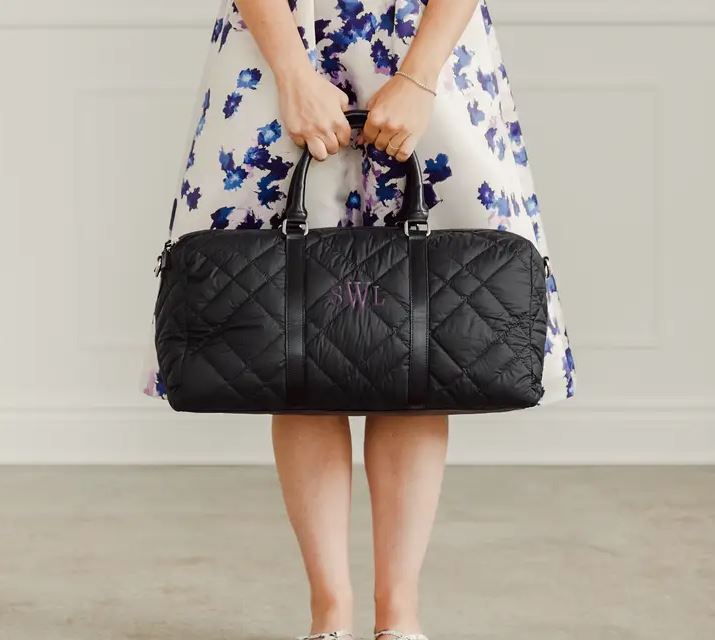 Bridesmaid Quilted Weekender Bag