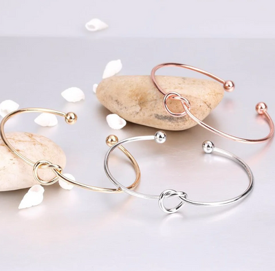 Help Me Tie The Knot Bangle Bracelet