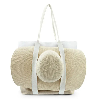 Beach Bag with Hat Holder
