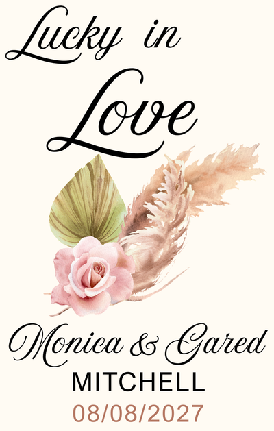 Lucky In Love Playing card Wedding Favor