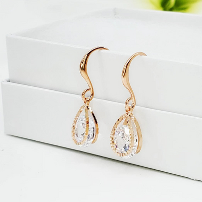 Krystals Teardrop Earring