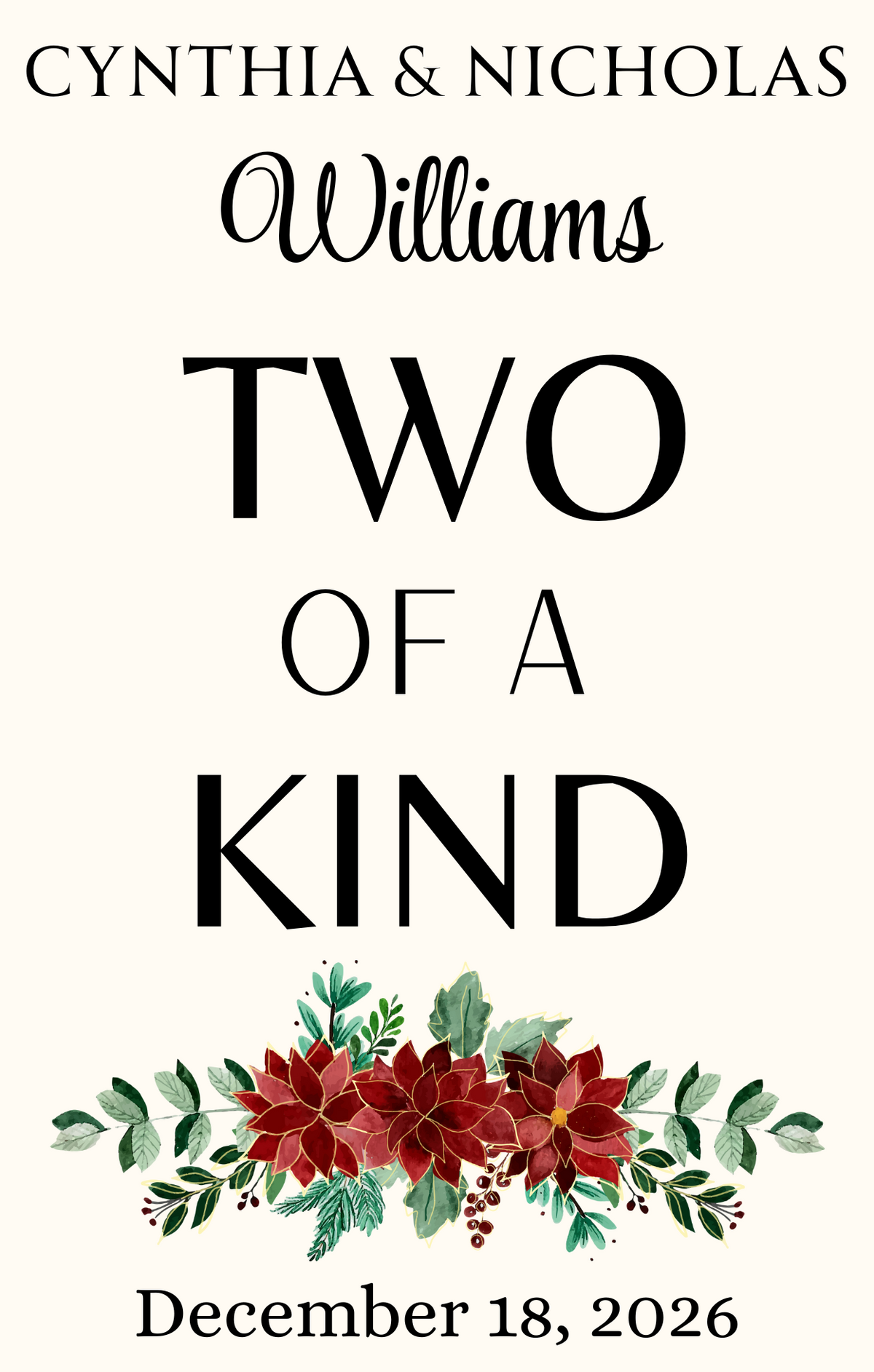 Two of a Kind Playing Card Reception Favors