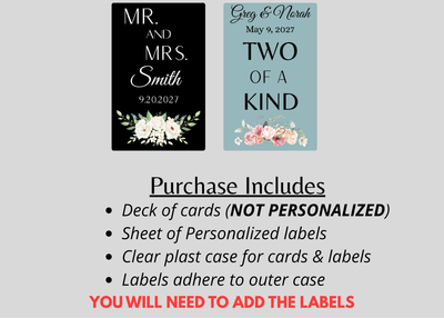 Floral Bouquet Playing Card Favors