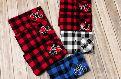 Flannel Bridal Party Shirts