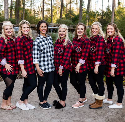 Flannel Bridal Party Shirts