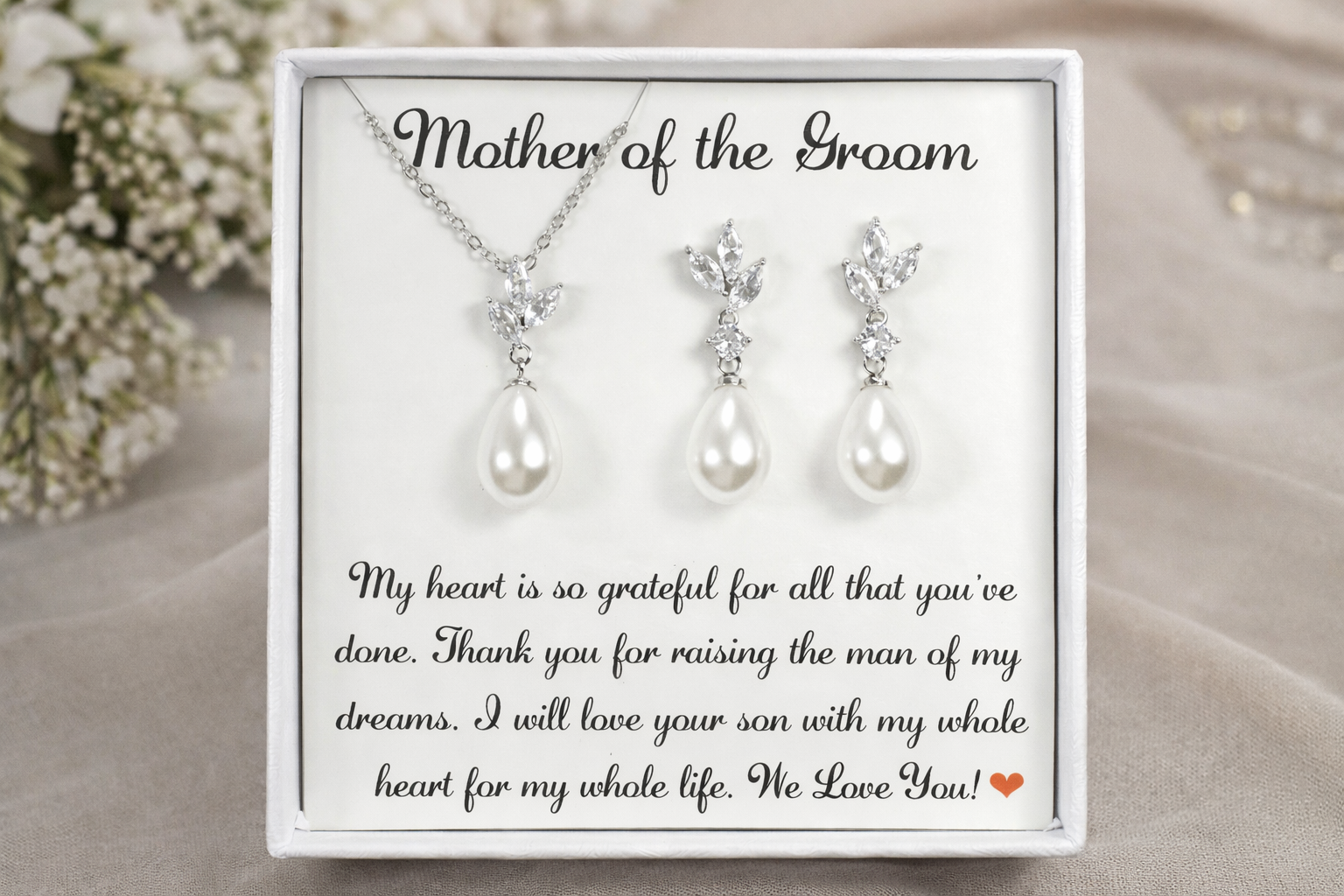 Mother's Pearls Jewelry Set