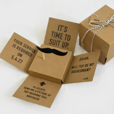 Bridesman Proposal Popup Box