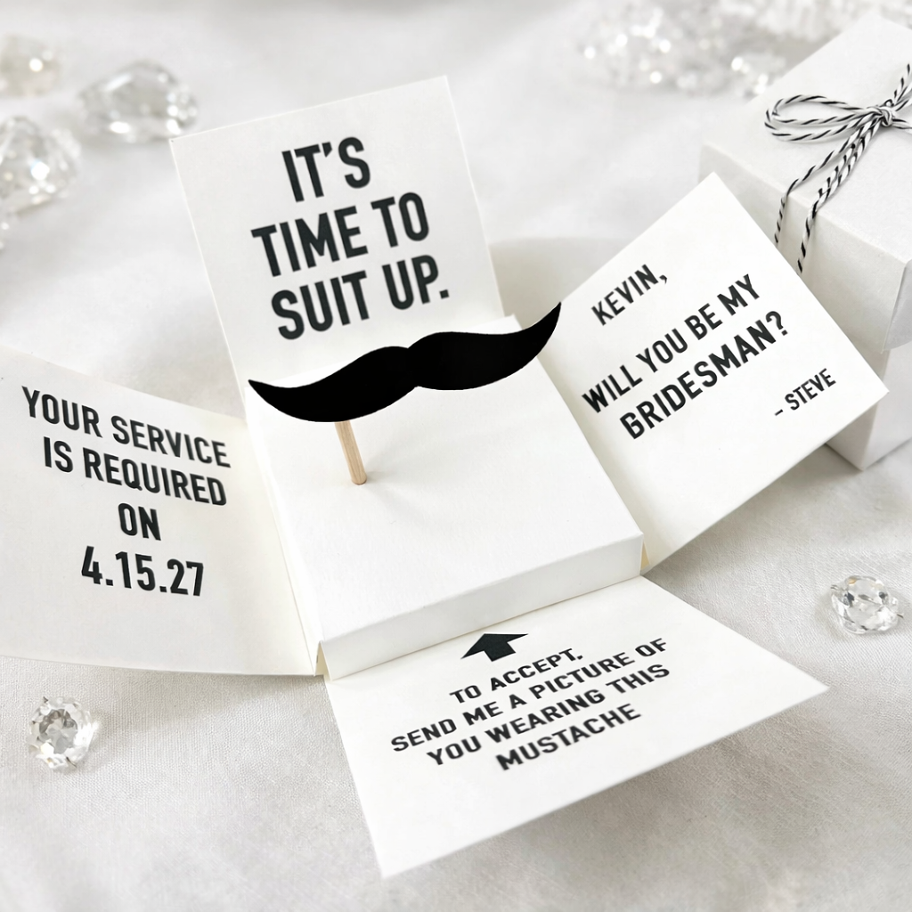 Bridesman Proposal Popup Box