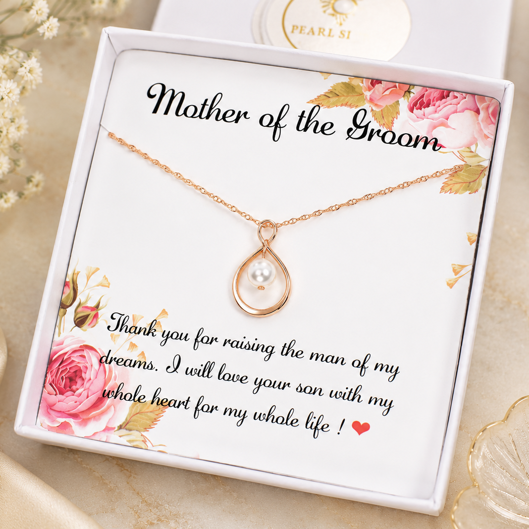 Infinity Necklace for Mother of Bride/Groom