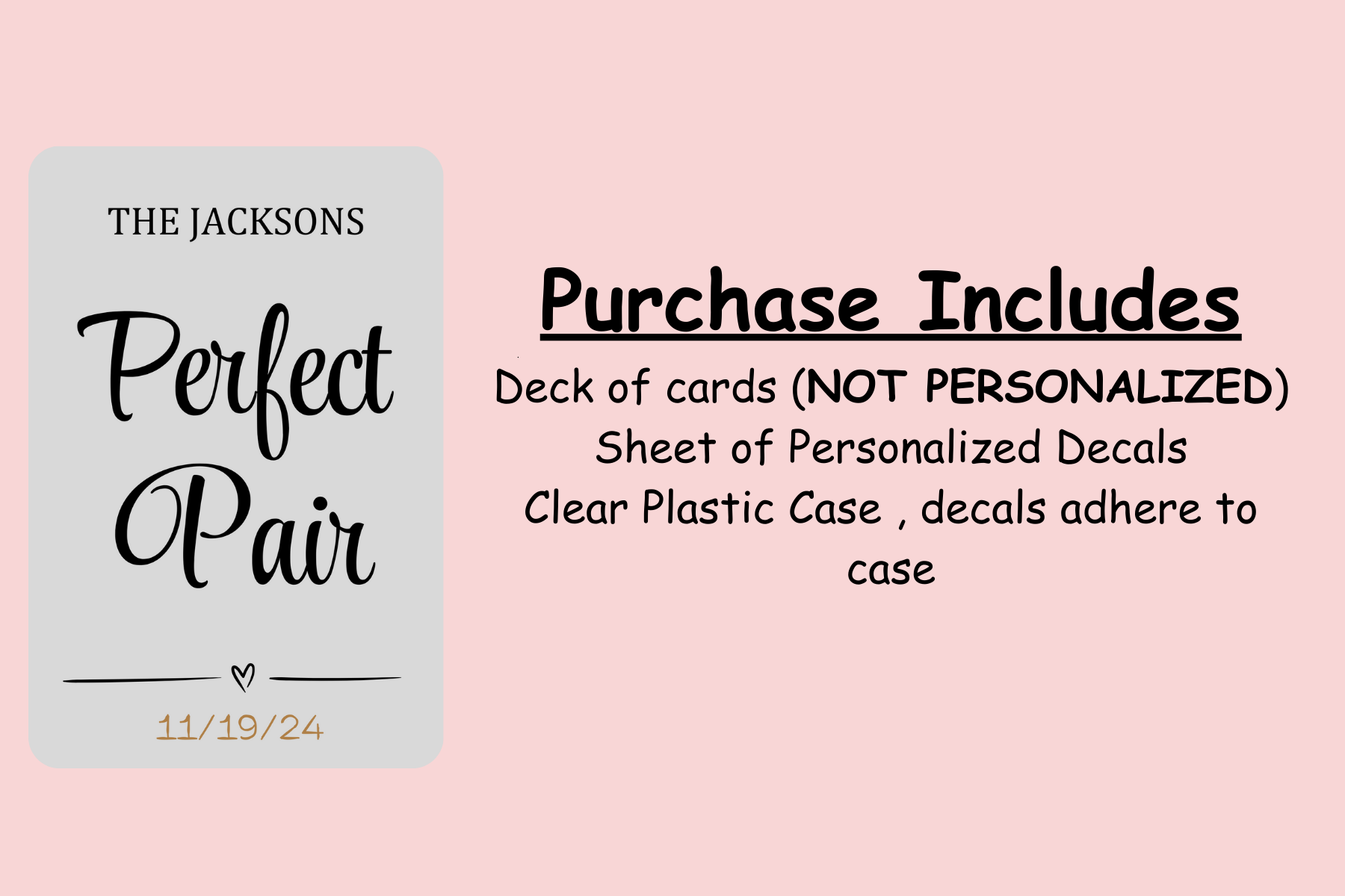 Perfect Pair Playing Cards