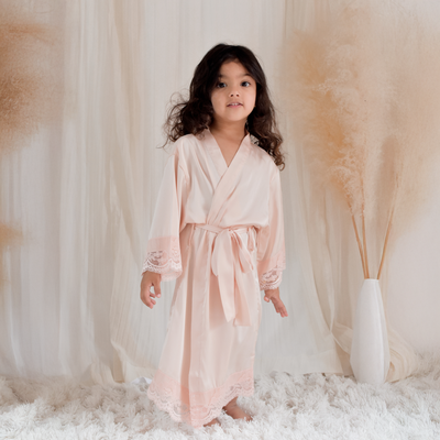Matte Pink Flower Girl Gift Set