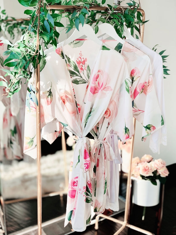 Bridesmaid Floral Robe