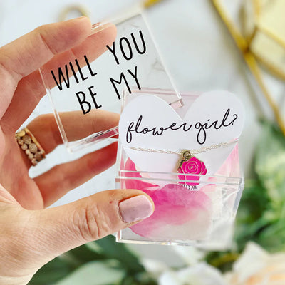 Flower Girl Rose Necklace