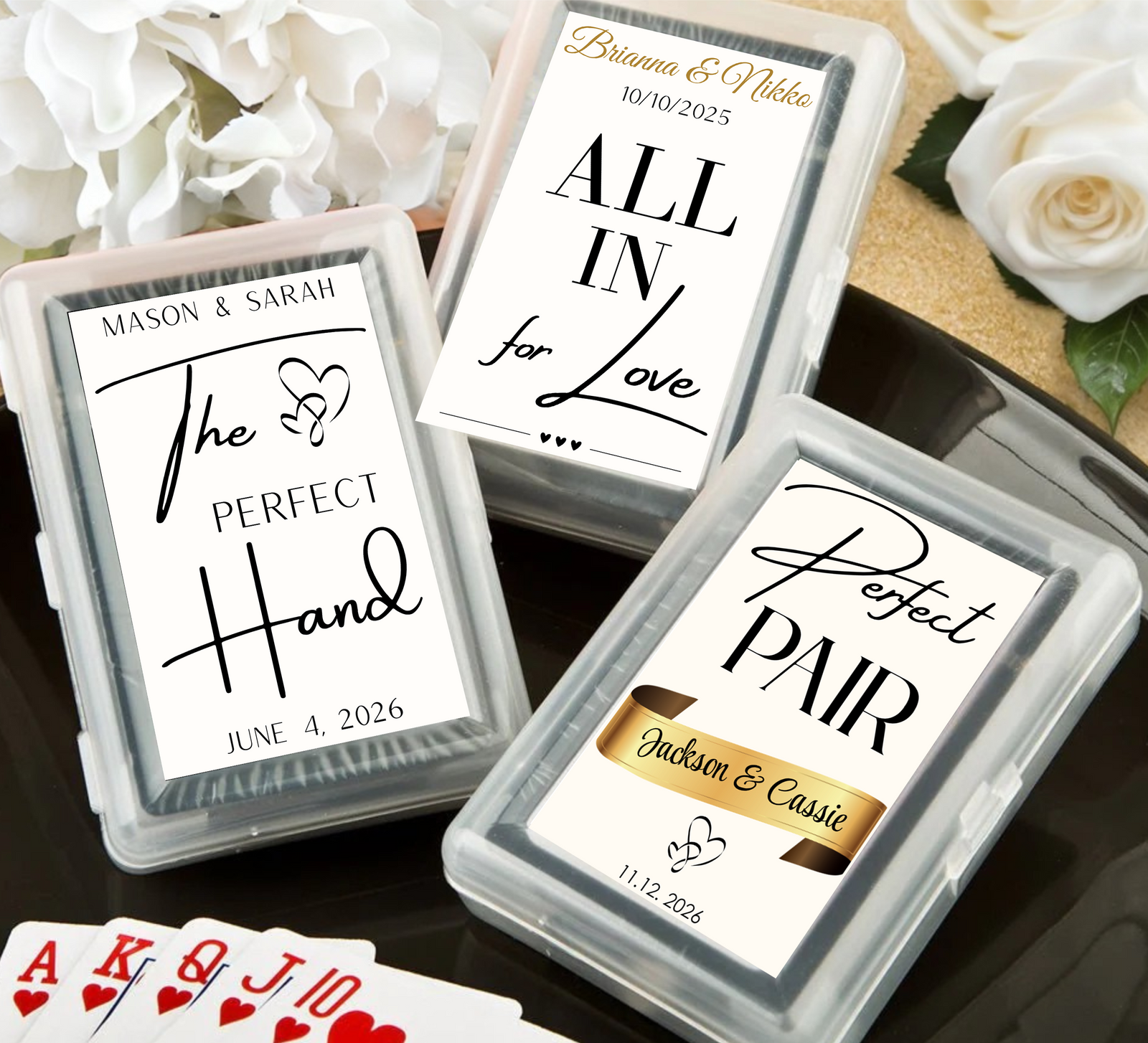 Wedding Reception Play Card Favors