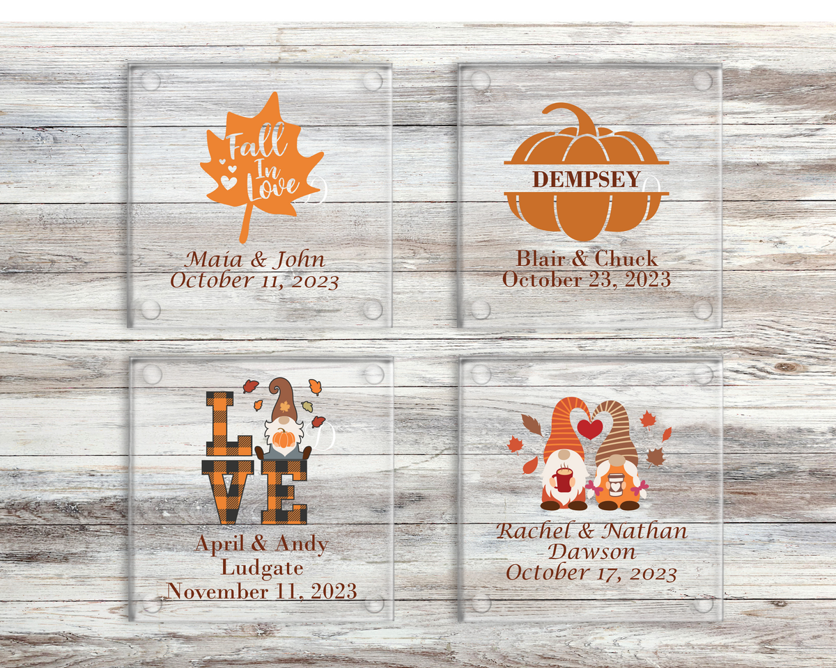 Fall Glass Coasters
