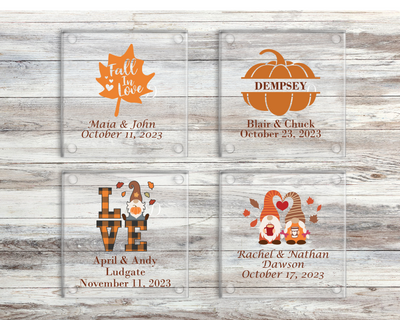 Fall Glass Coasters
