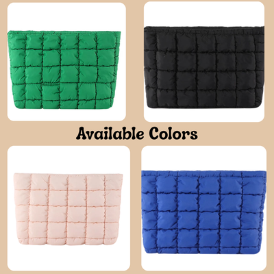 Quilted Puffer Clutch