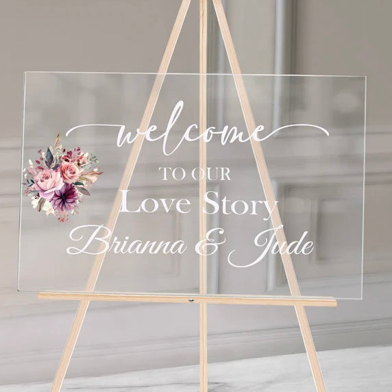 Touch of Elegance Welcome Sign