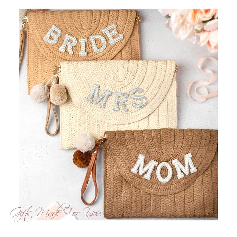 Bride Straw Purse
