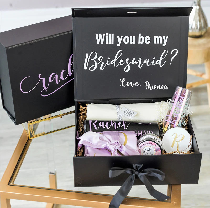 Build a Bridesmaid Proposal Gift Box options include Bridal Robes