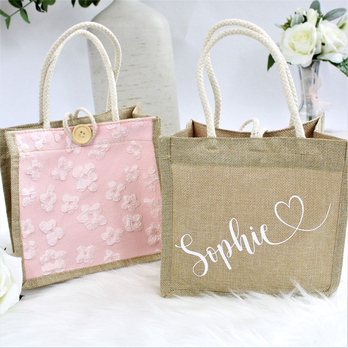 Mini Tote and Daisy Flower Girl Bag
