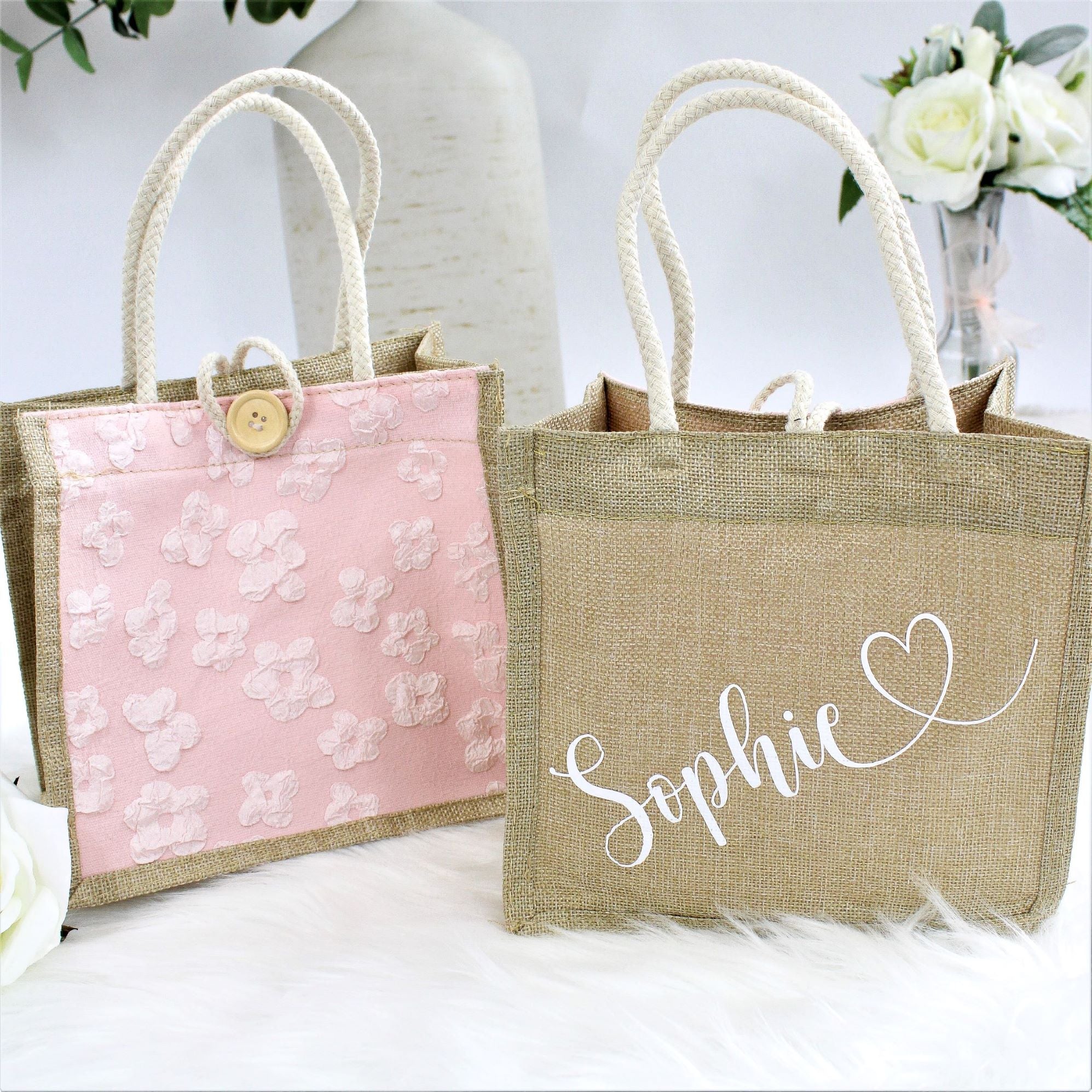 Flower sales girl handbag