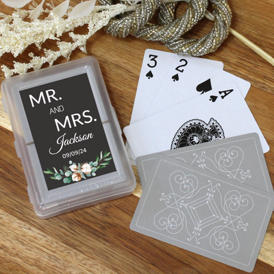 Floral Bouquet Playing Card Favors