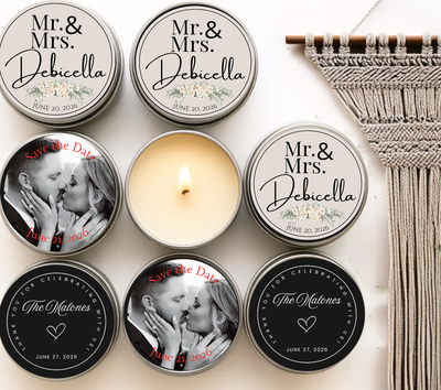 Wedding Reception Candle Favors