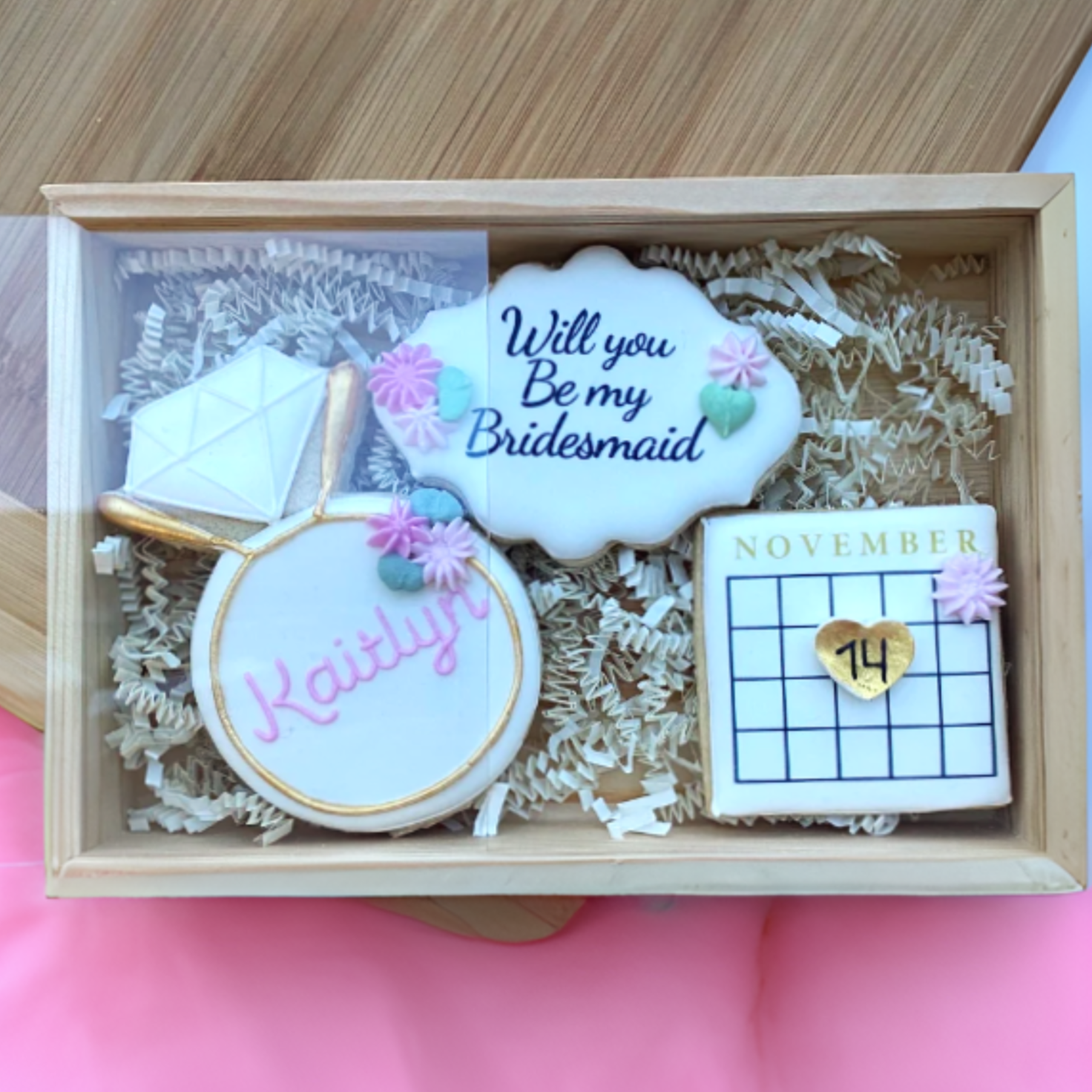 Glamour Proposal Cookies