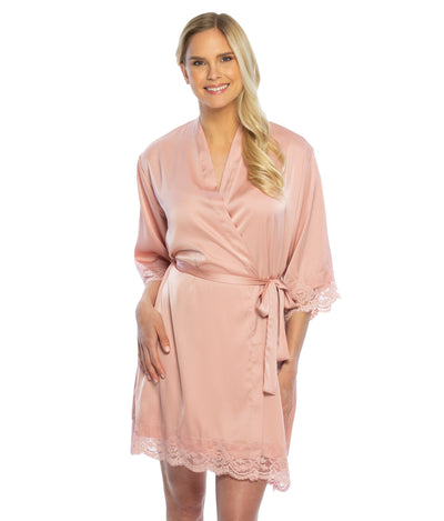 The Everyday Satin Lace Bridal Robe