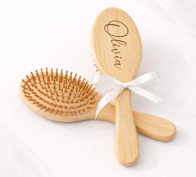 Personalized Bamboo hair Brush