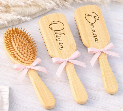 Personalized Bamboo hair Brush