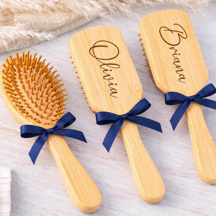 Personalized Bamboo hair Brush