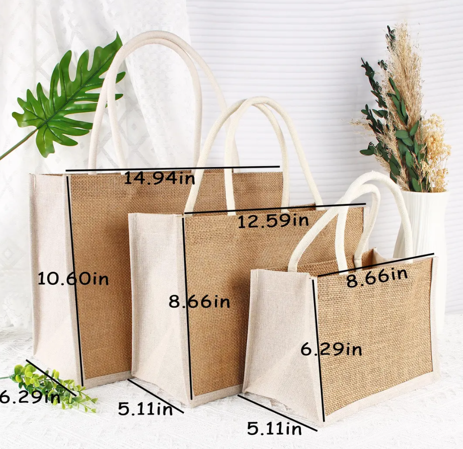 Burlap Boho Bridal Bags - Bridesmaid Gifts Boutique