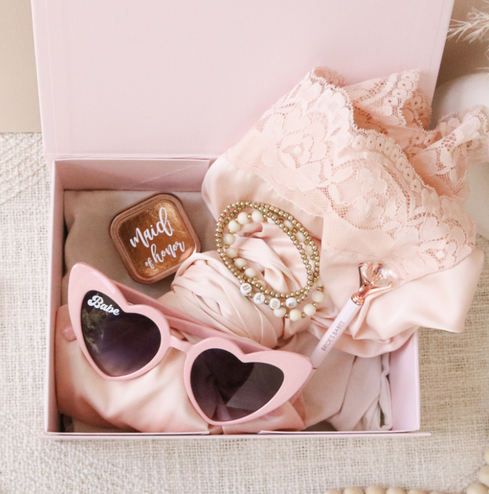 Pink Bridal Party Gift Set