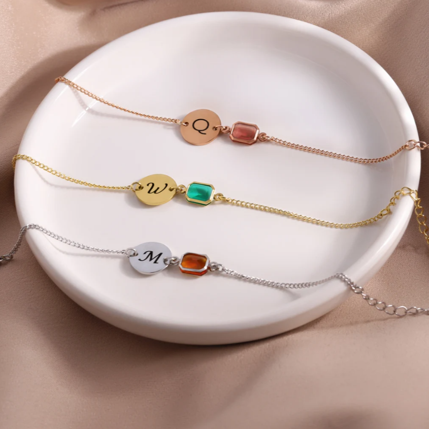 Bridesmaid Birthstone Bracelet