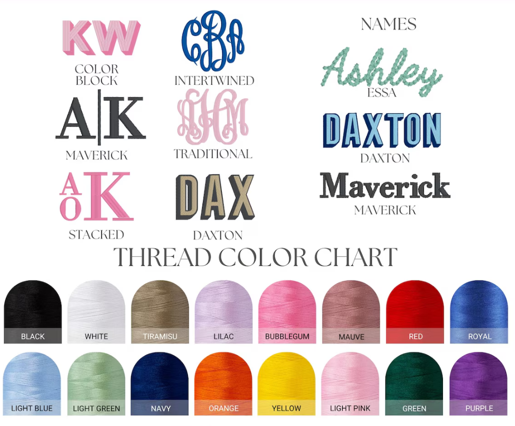 Personalized Embroidered Makeup Bag