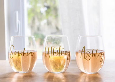 Raise a Toast Stemless Wine Glass