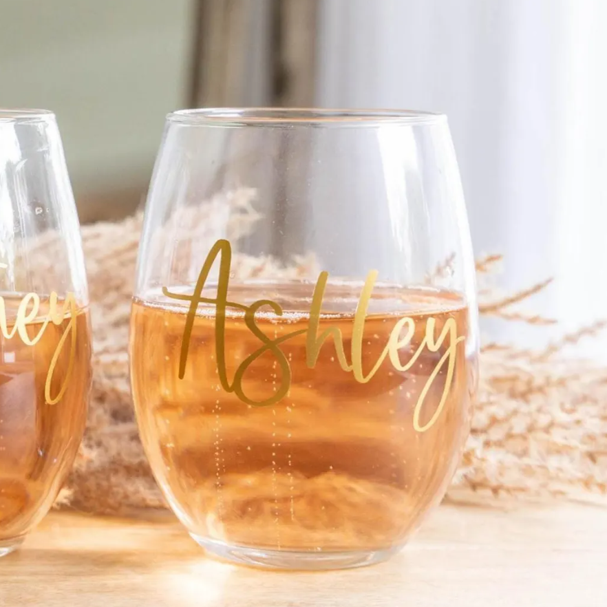 Raise a Toast Stemless Wine Glass