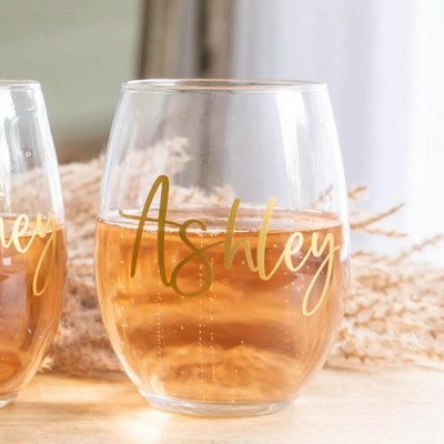 Raise a Toast Stemless Wine Glass