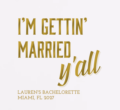 Gettin' Married Y'all Tanks