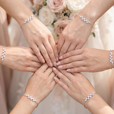 Bridesmaid Leaf Bracelets
