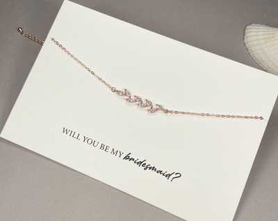 Bridesmaid Leaf Bracelets